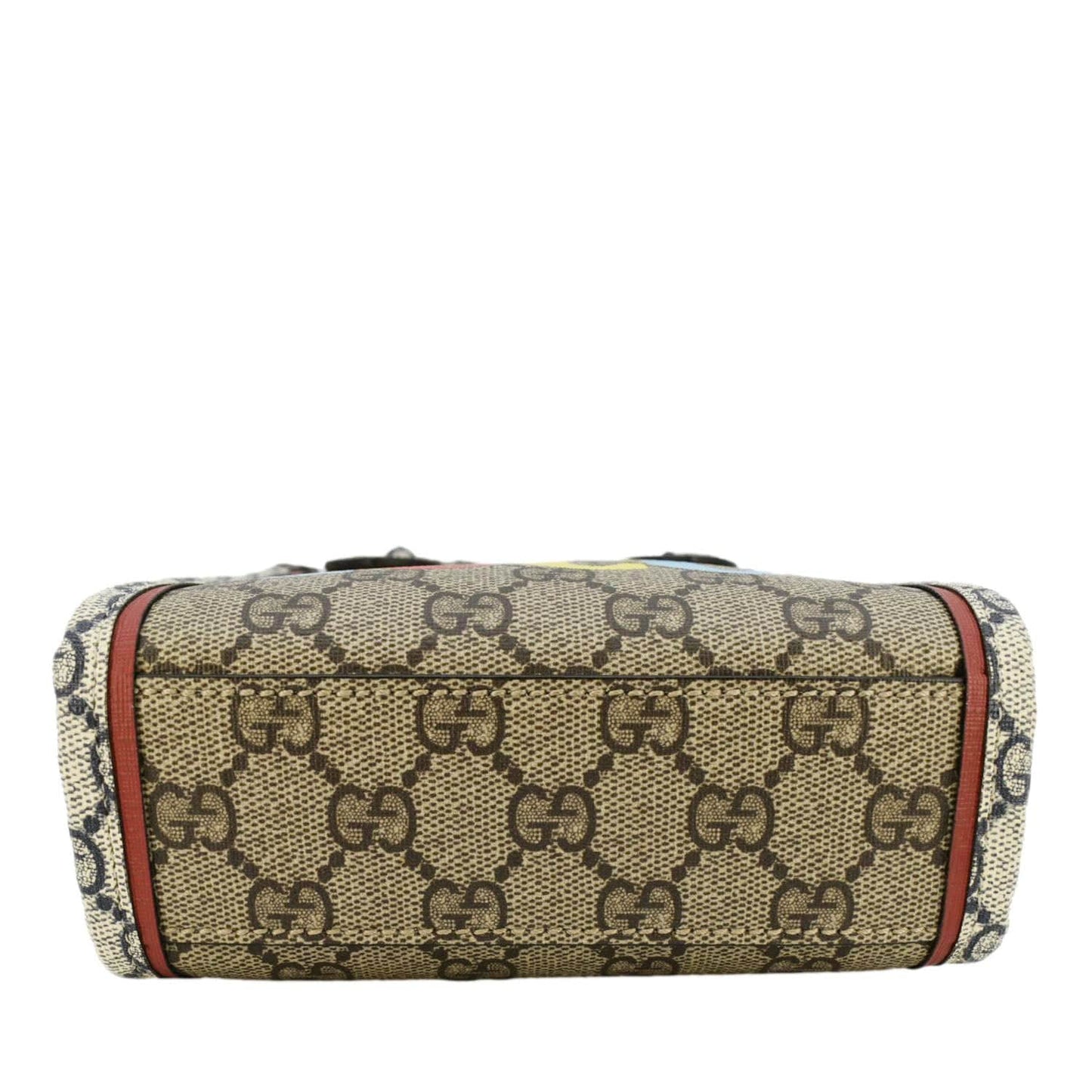 GUCCI Exquisite Mini GG Supreme Canvas Vertical Tote Shoulder Bag Beige