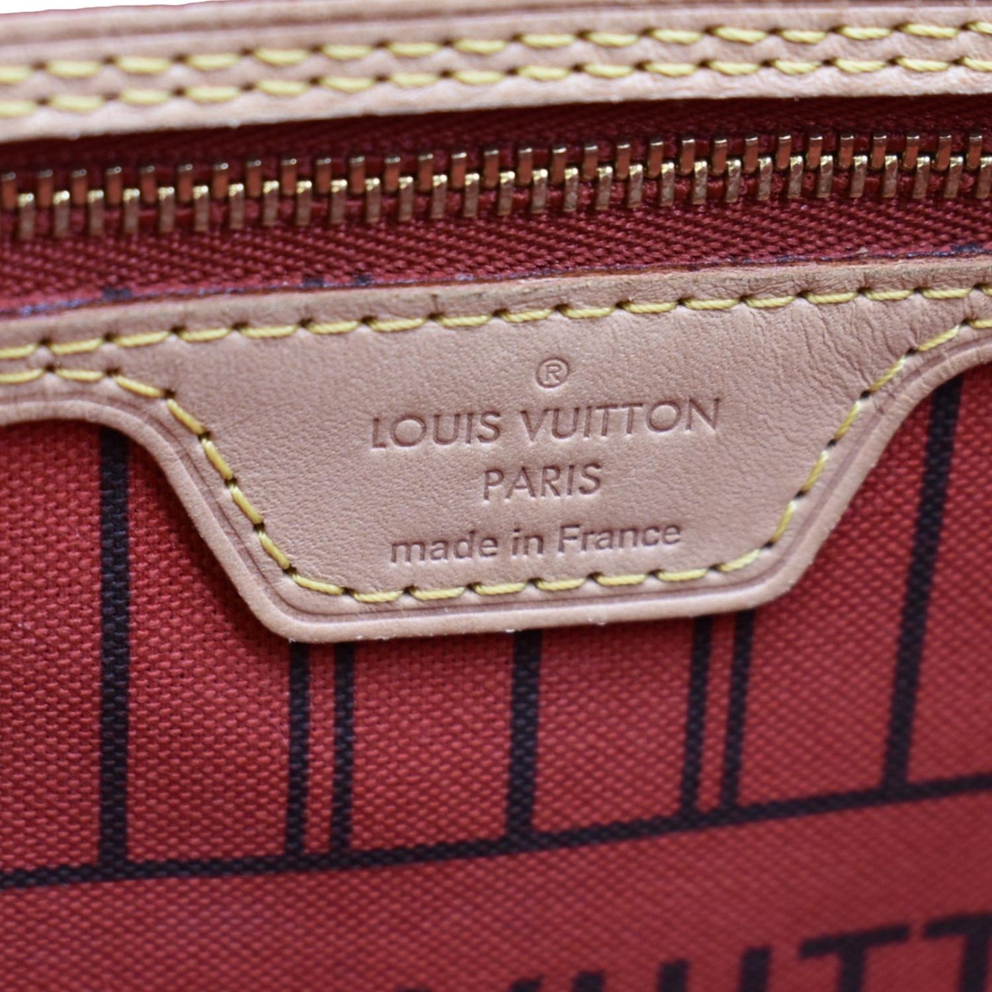 LOUIS VUITTON Neverfull MM Monogram Canvas Tote Bag Brown