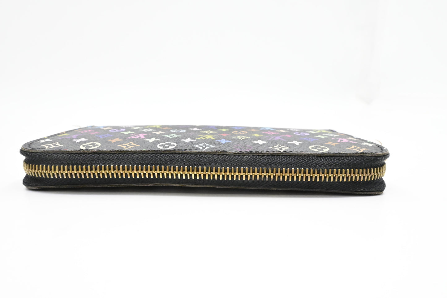 Louis Vuitton Long Zippy Wallet in Black Multicolor Monogram