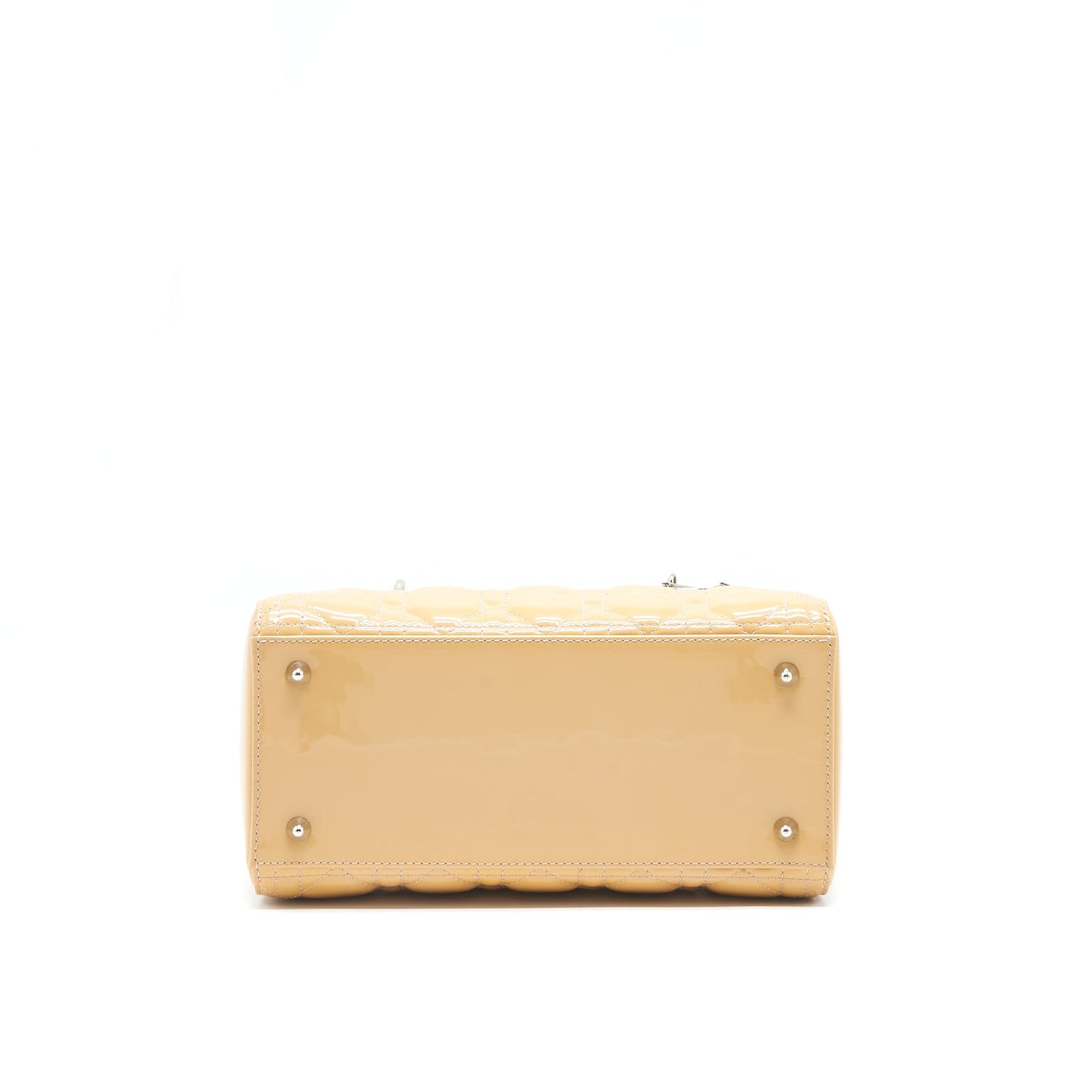 Christian Dior Medium Lady Dior Patent leather beige with