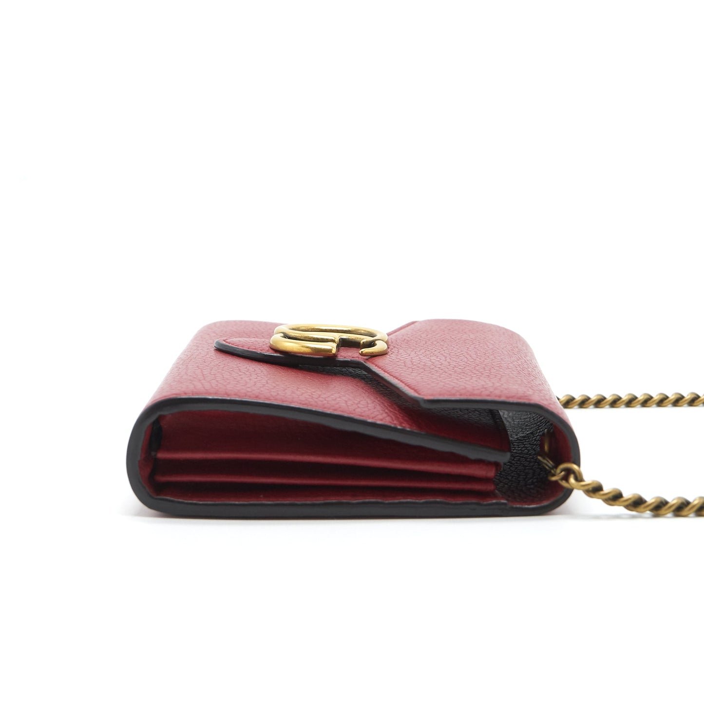 Gucci marmont Wallet on Chain Red