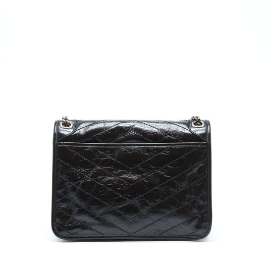 Saint Laurent/ Medium Niki Purse Calfskin Black