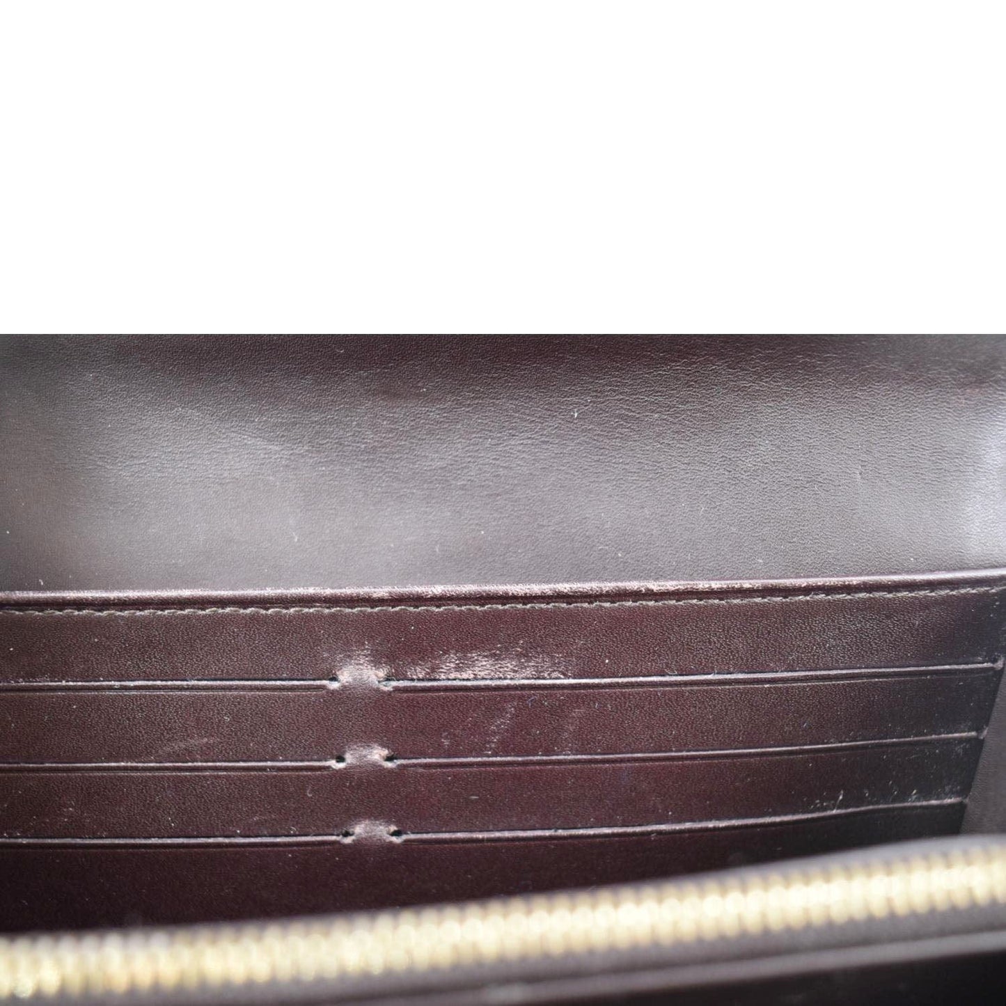 LOUIS VUITTON Sarah Vintage Vernis Leather Wallet Amarante