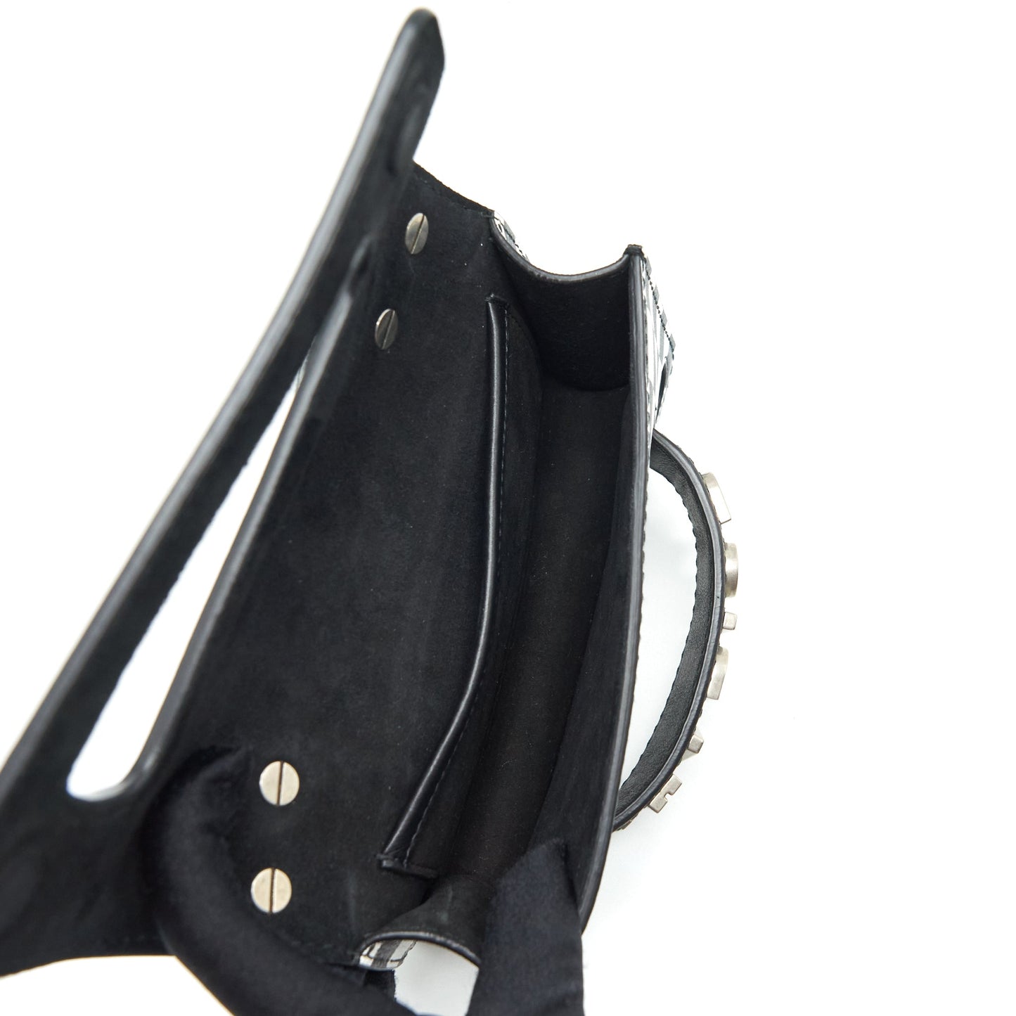 Dior Mini Jâadior Flap Purse Black/ White With Wide Shoulder Strap