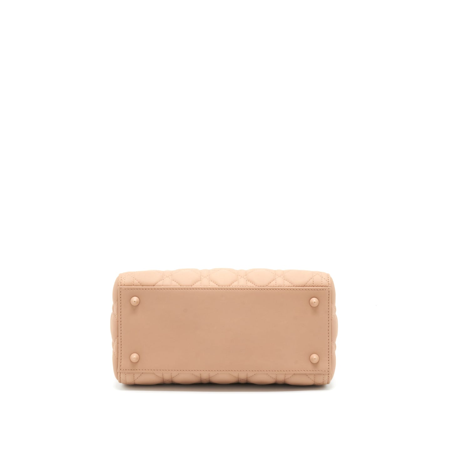 Dior Medium Lady Dior Blush Ultramatte Cannage Calfskin Purse