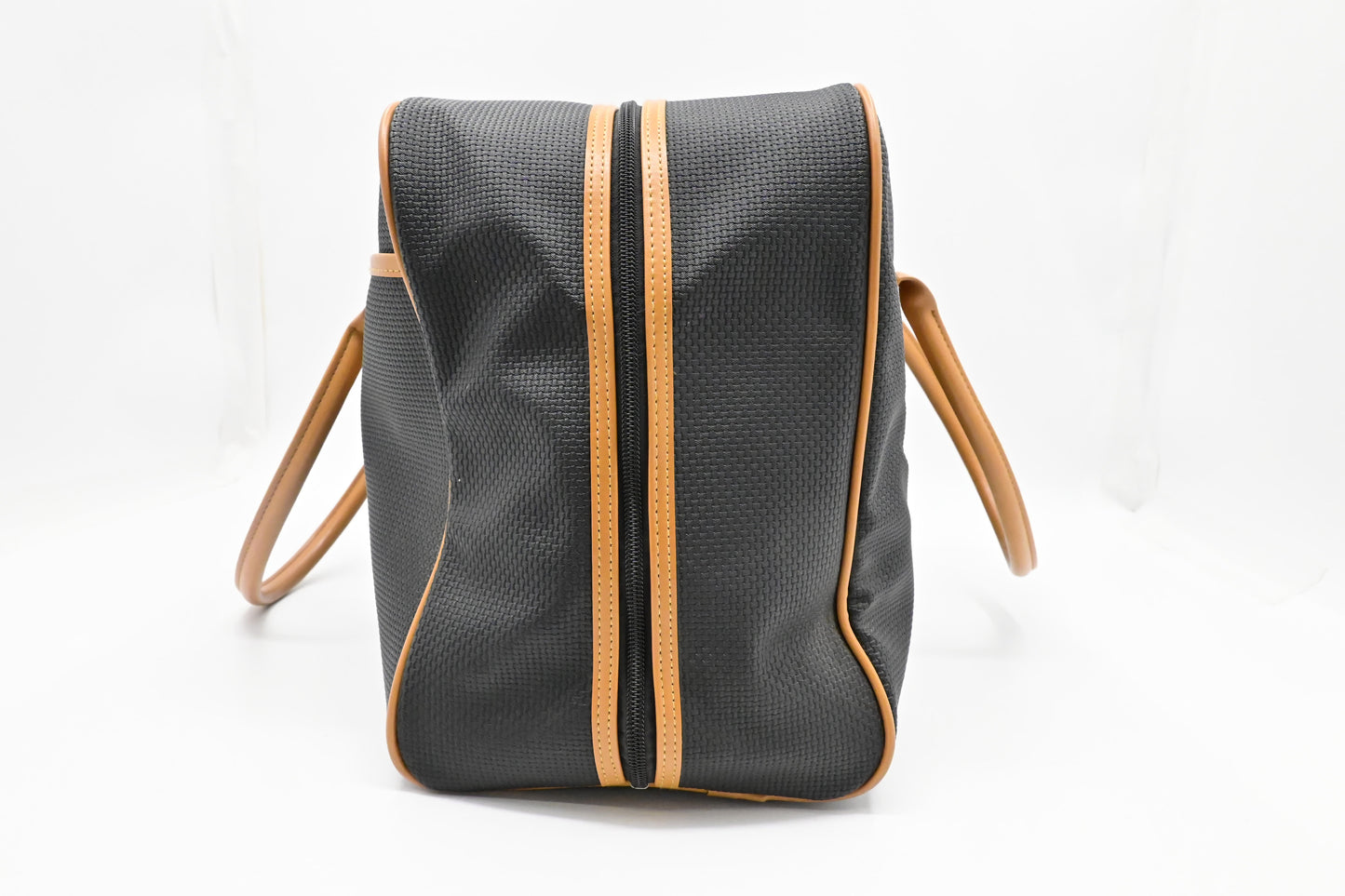 YSL Saint Laurent Boston Bag in Black Coated Canvas