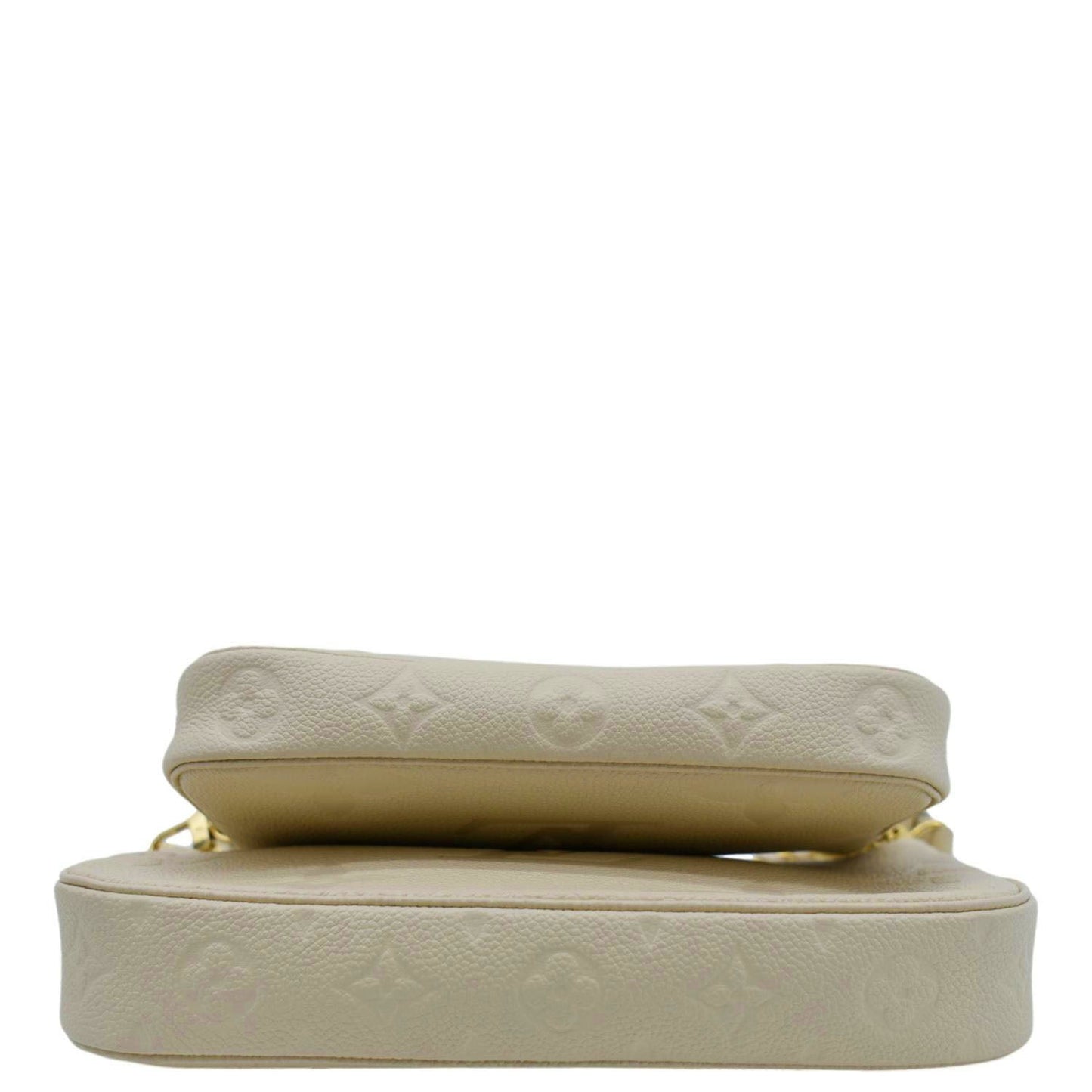 LOUIS VUITTON Multi Pochette Accessoires Monogram Empreinte Shoulder Bag Cream