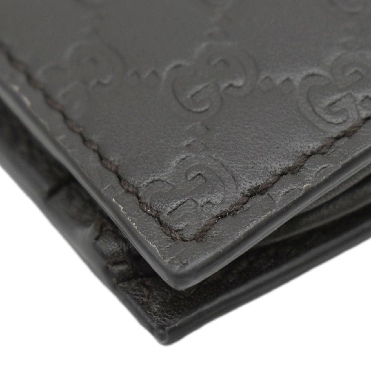 GUCCI Microguccissima GG Leather Bi-fold Long Wallet Black 544479