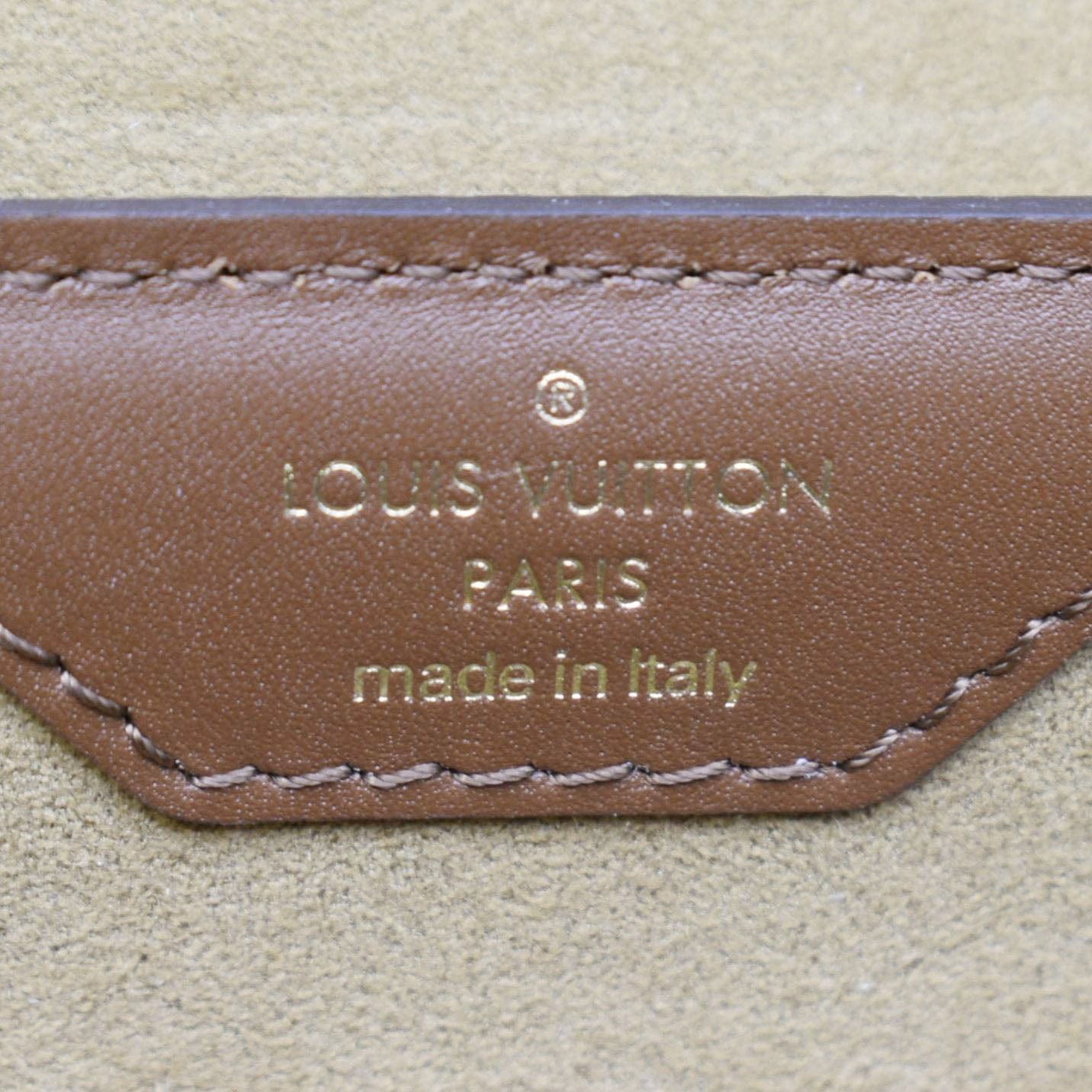 LOUIS VUITTON Papillon Trunk Monogram Canvas Satchel Bag Brown