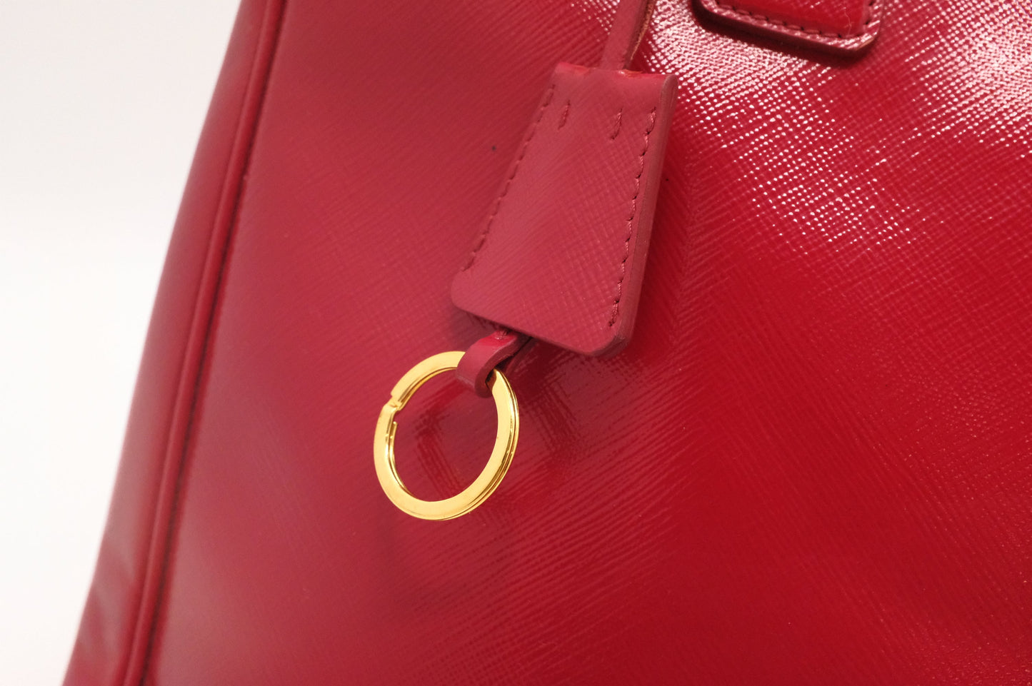 Prada Galleria in Red Saffiano Leather