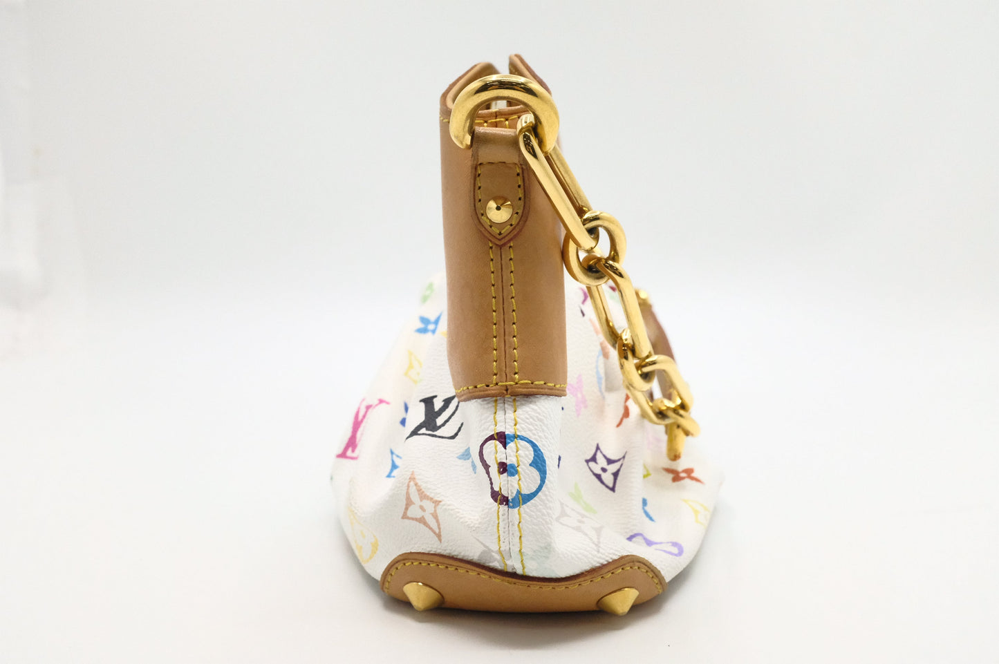 Louis Vuitton Judy MM in White Multicolor Monogram Canvas