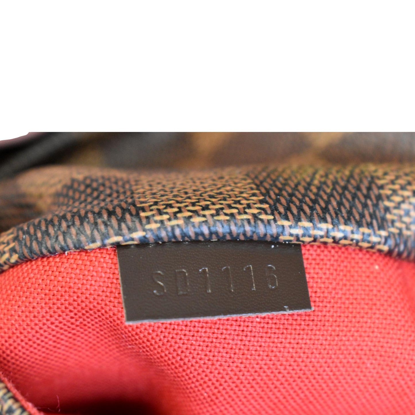 LOUIS VUITTON Totally MM Damier Ebene Shoulder Bag Brown