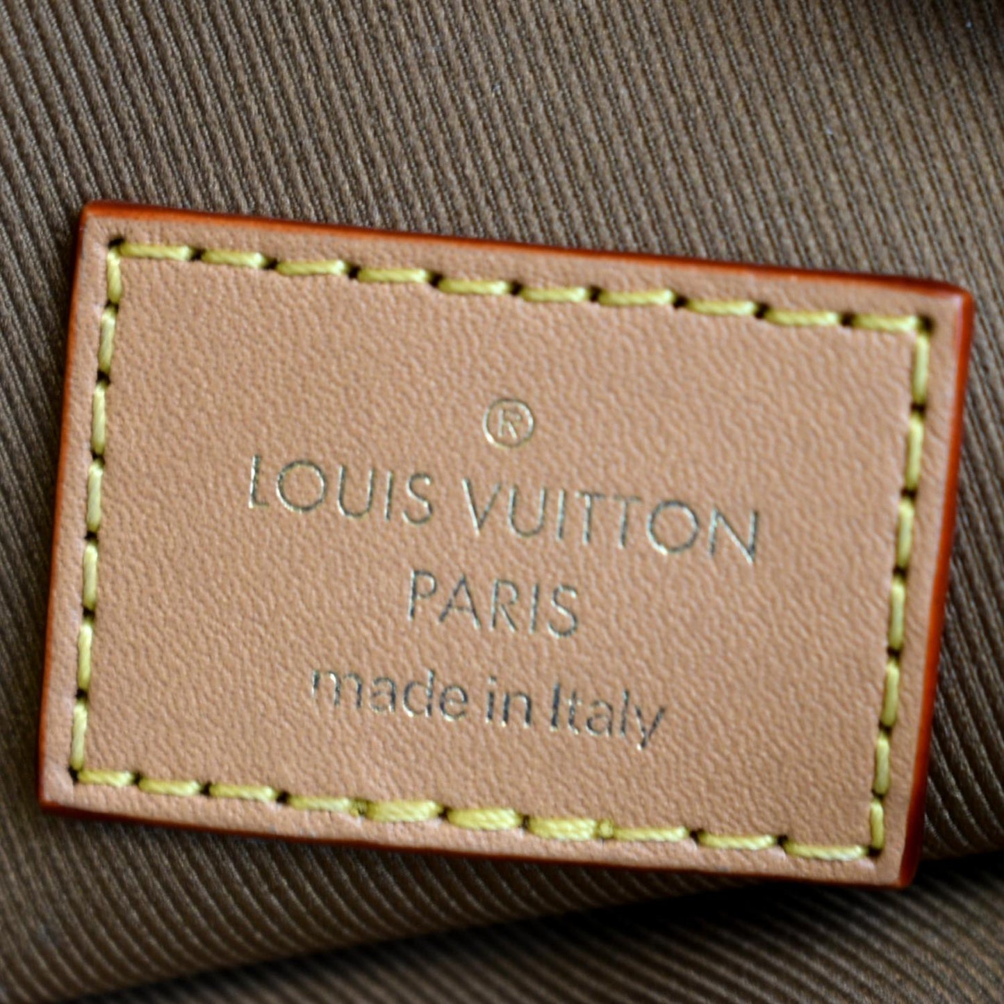 LOUIS VUITTON Utility Phone Sleeve Monogram Canvas Crossbody Bag Brown