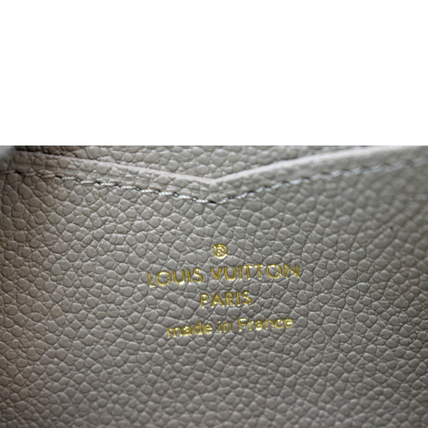 Louis Vuitton Zippy Coin Purse Monogram Empreinte Leather Tourterelle Beige