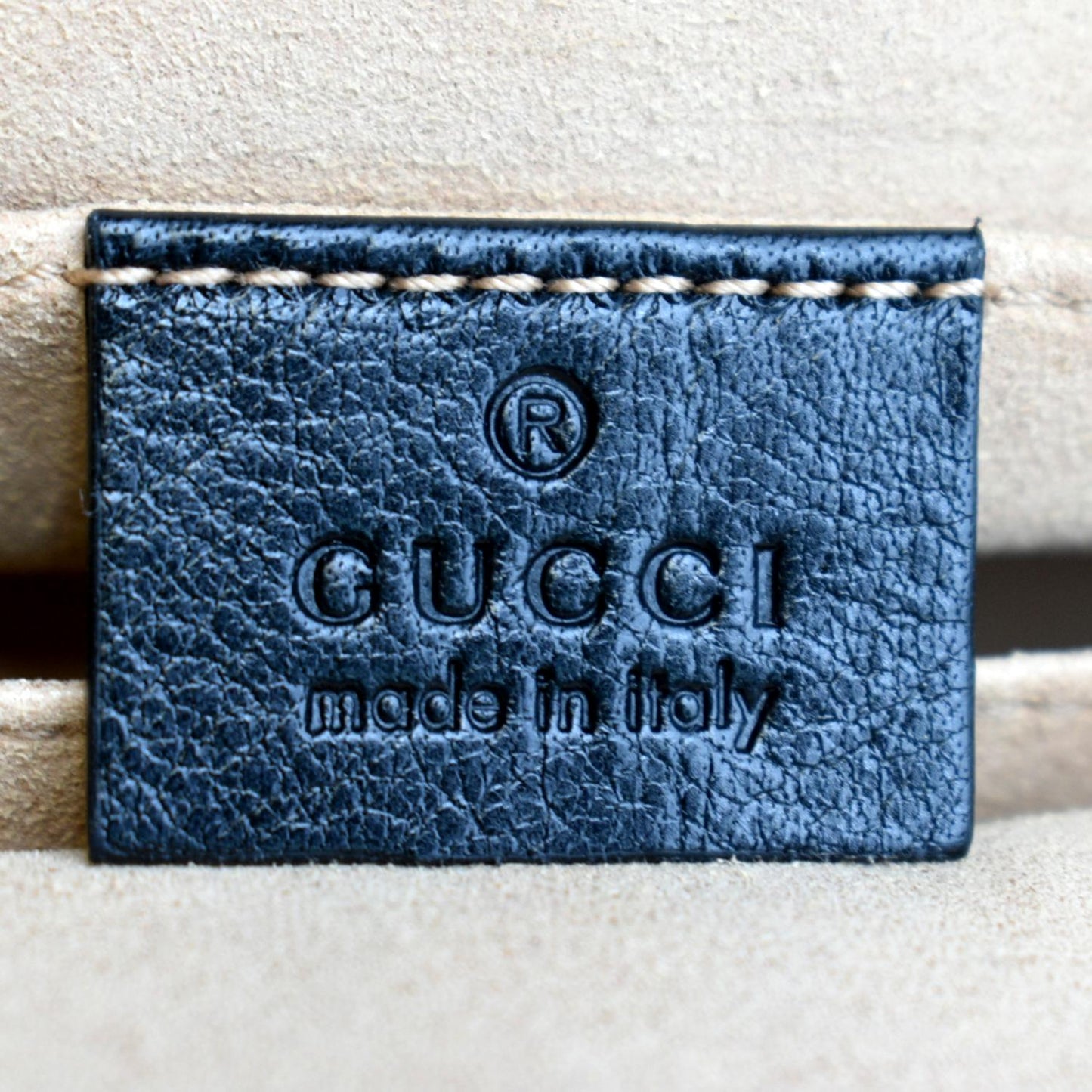 GUCCI Re(Belle) Tiger head Leather Shoulder Bag Black 524620