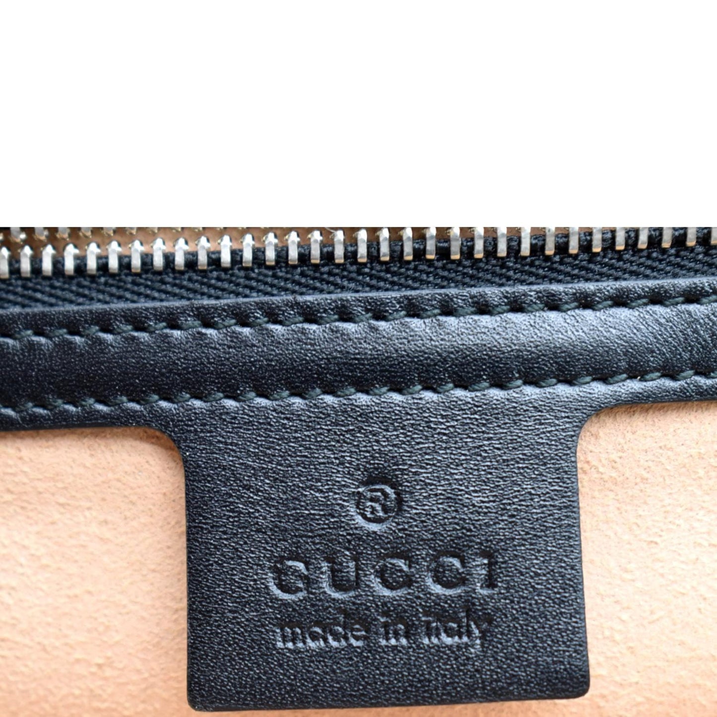 GUCCI Dionysus Leather Tote Bag Black 444167