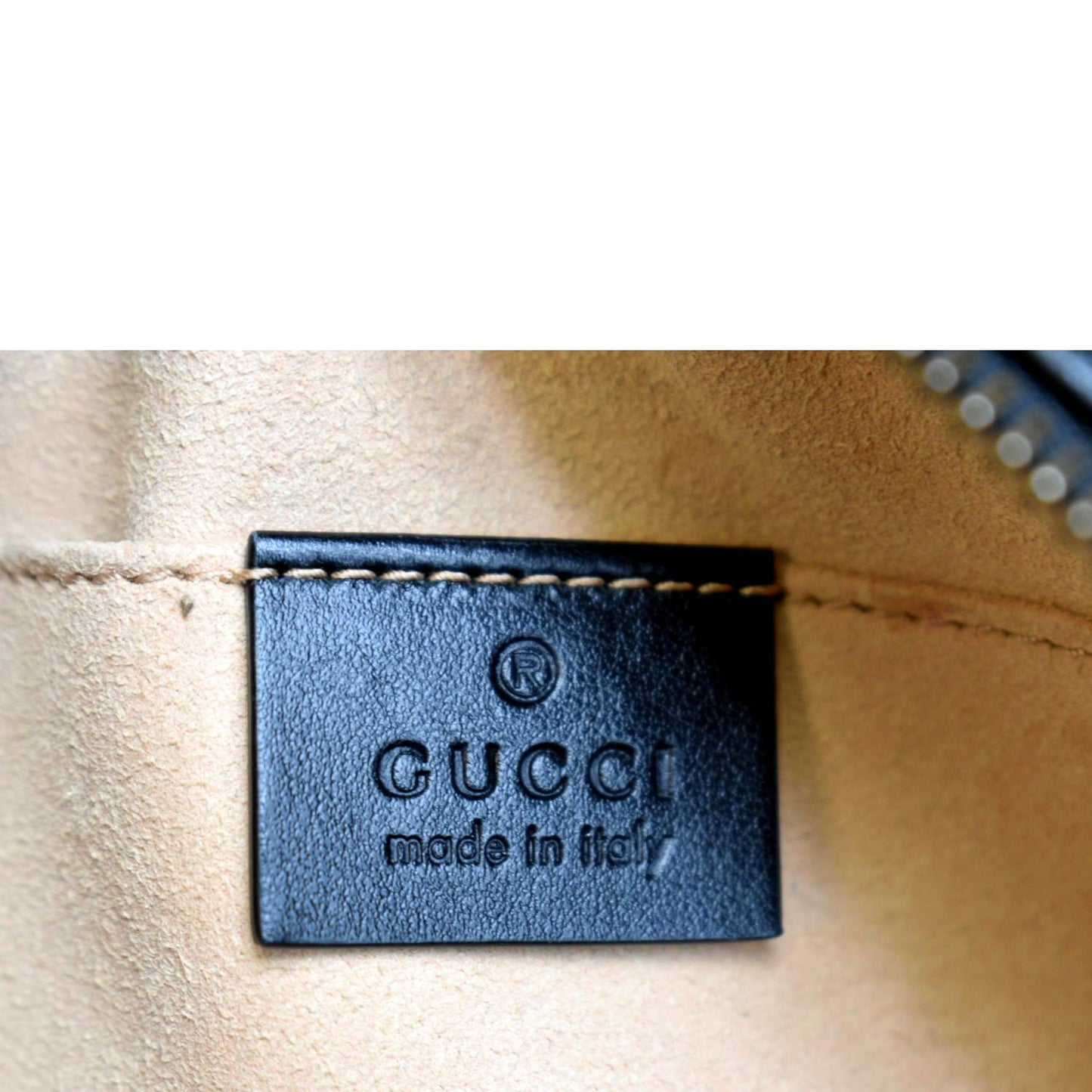 GUCCI GG Marmont Matelasse Mini Leather Crossbody Bag Black 448065