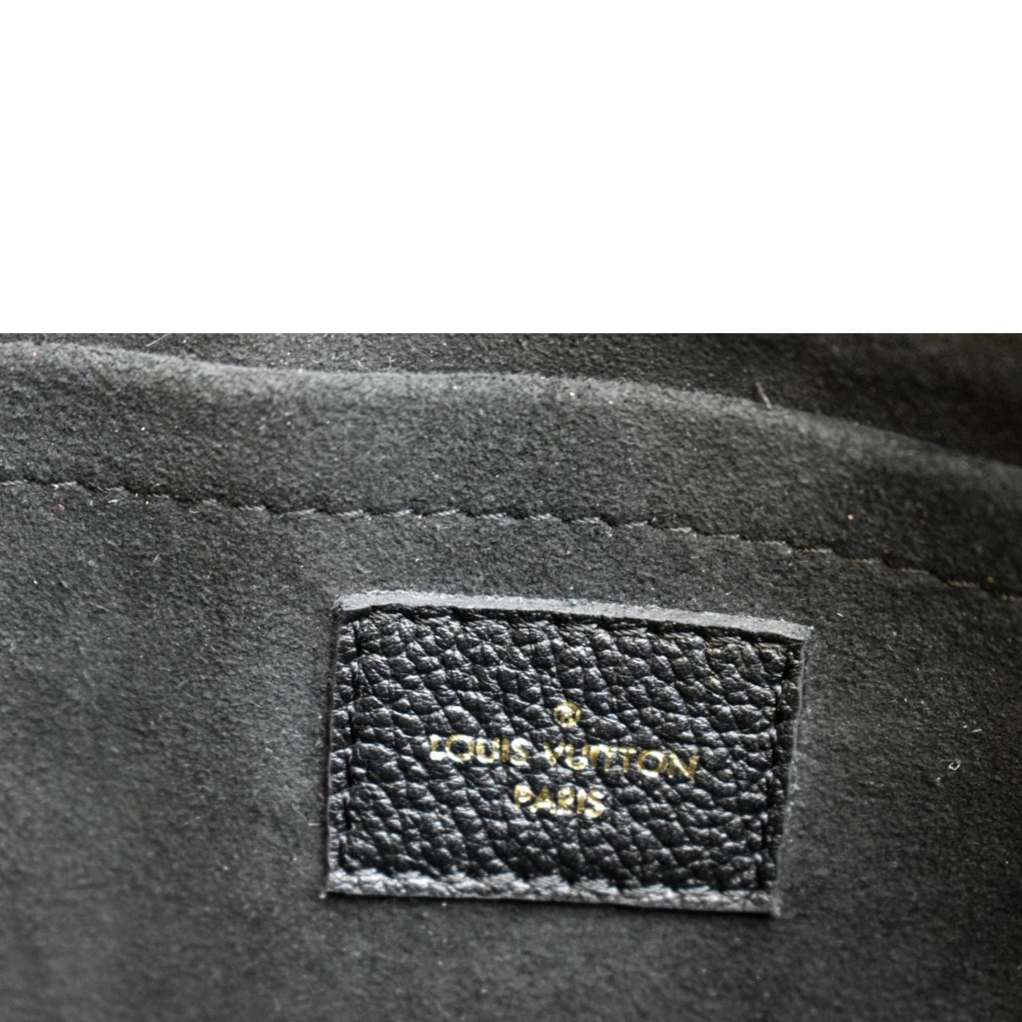 LOUIS VUITTON Multi Pochette Accessories Empreinte Clutch Bag Black