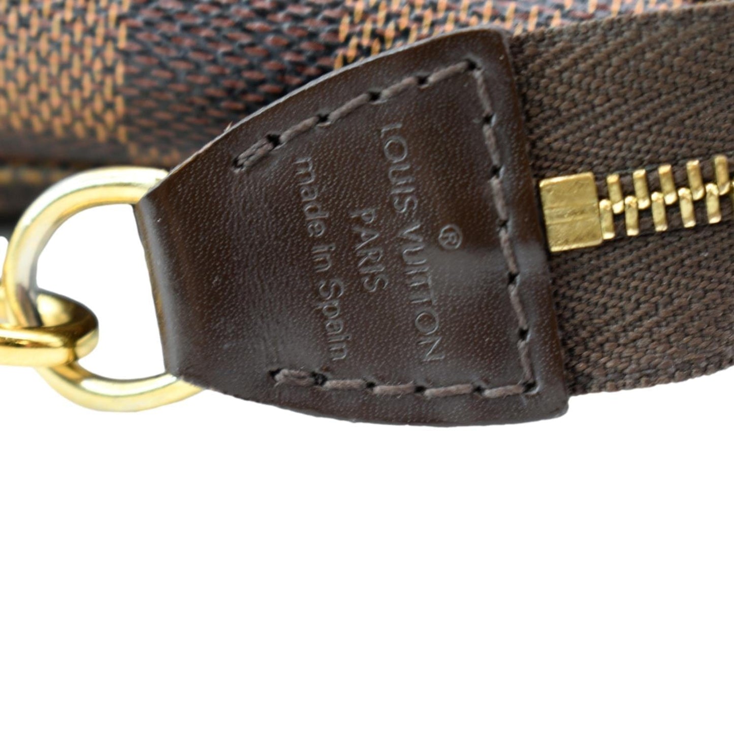 LOUIS VUITTON Pochette Damier Ebene Accessories Pouch Brown