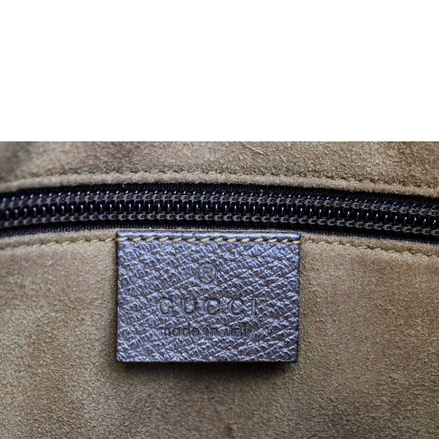 GUCCI Courrier Zip GG Supreme Canvas Messenger Bag Beige 406408
