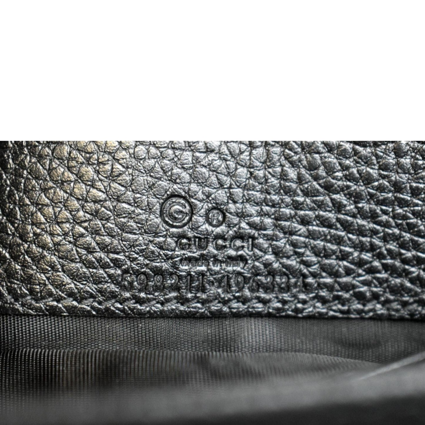 GUCCI Soho Leather Wallet On Chain Crossbody Bag Black 598211