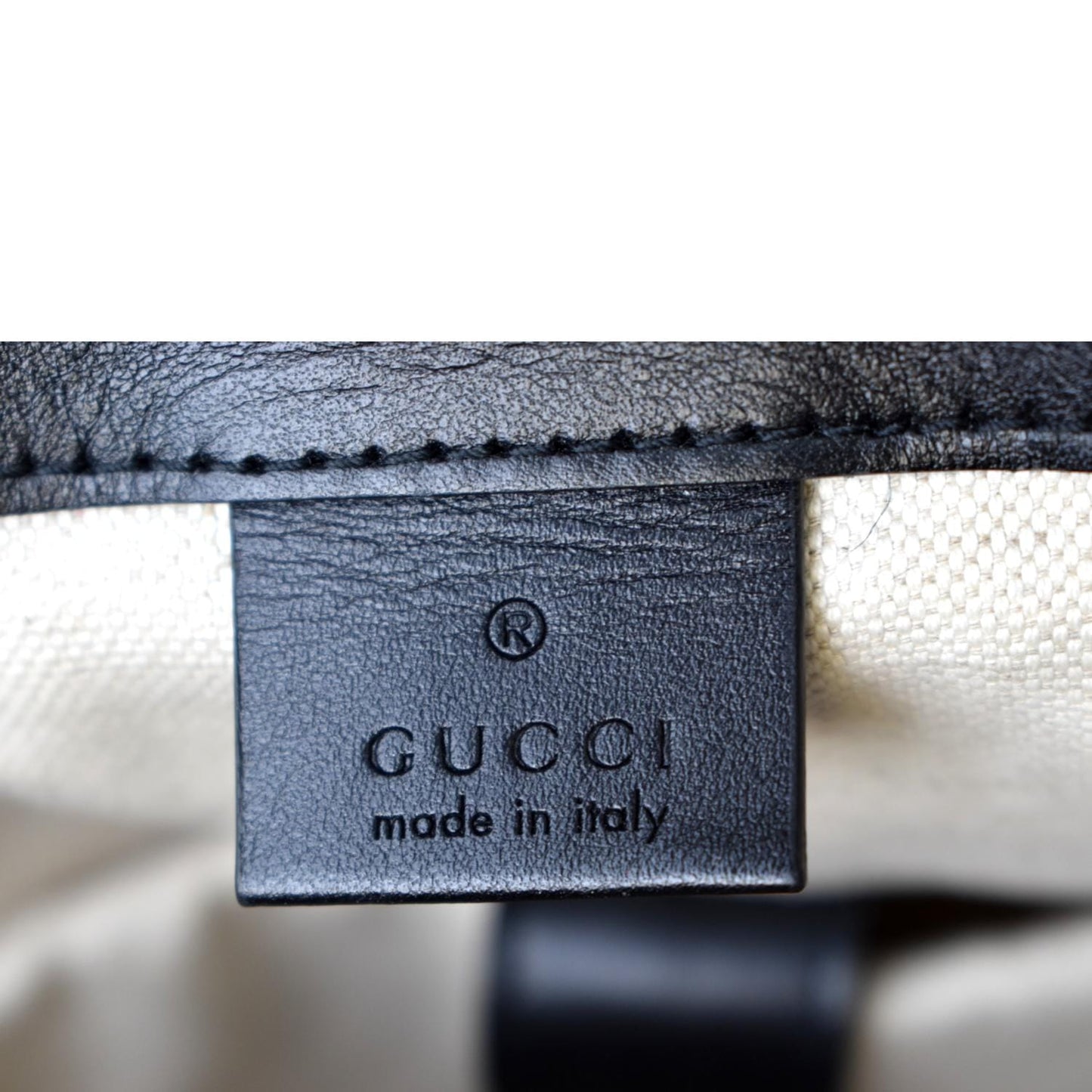 GUCCI GG Embossed Leather Backpack Black 625770