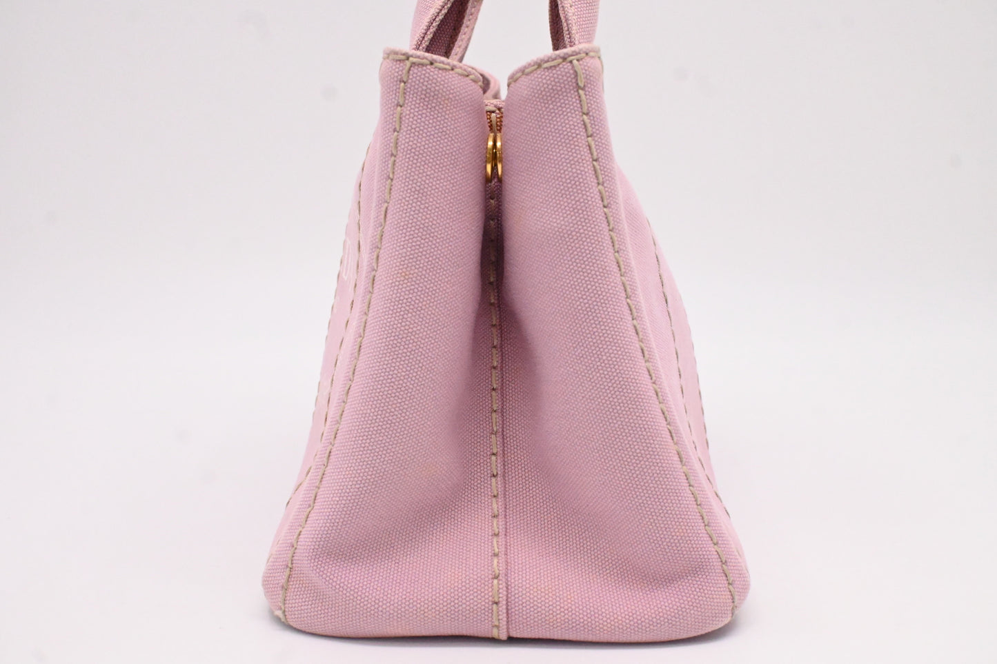 Prada Small Canapa in Pink Canvas