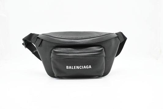 Balenciaga Everyday Beltpack in Black Leather