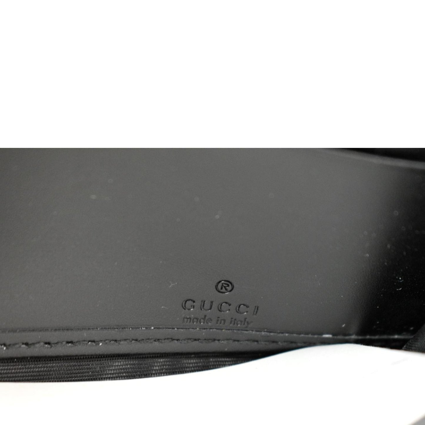 GUCCI Cat Head Leather Continental Wallet Black 548055