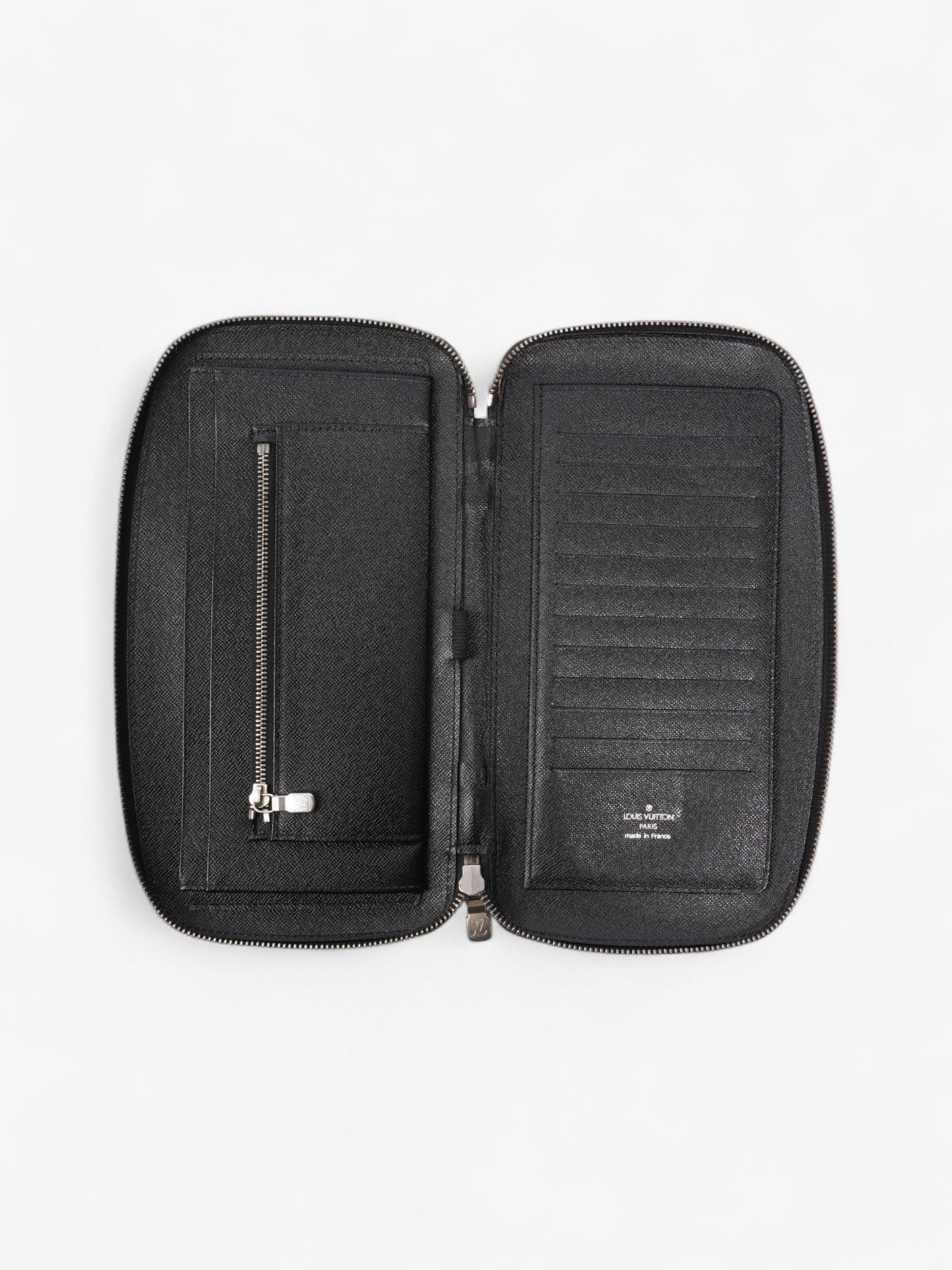 Louis Vuitton Taiga Organiser Wallet Black Leather