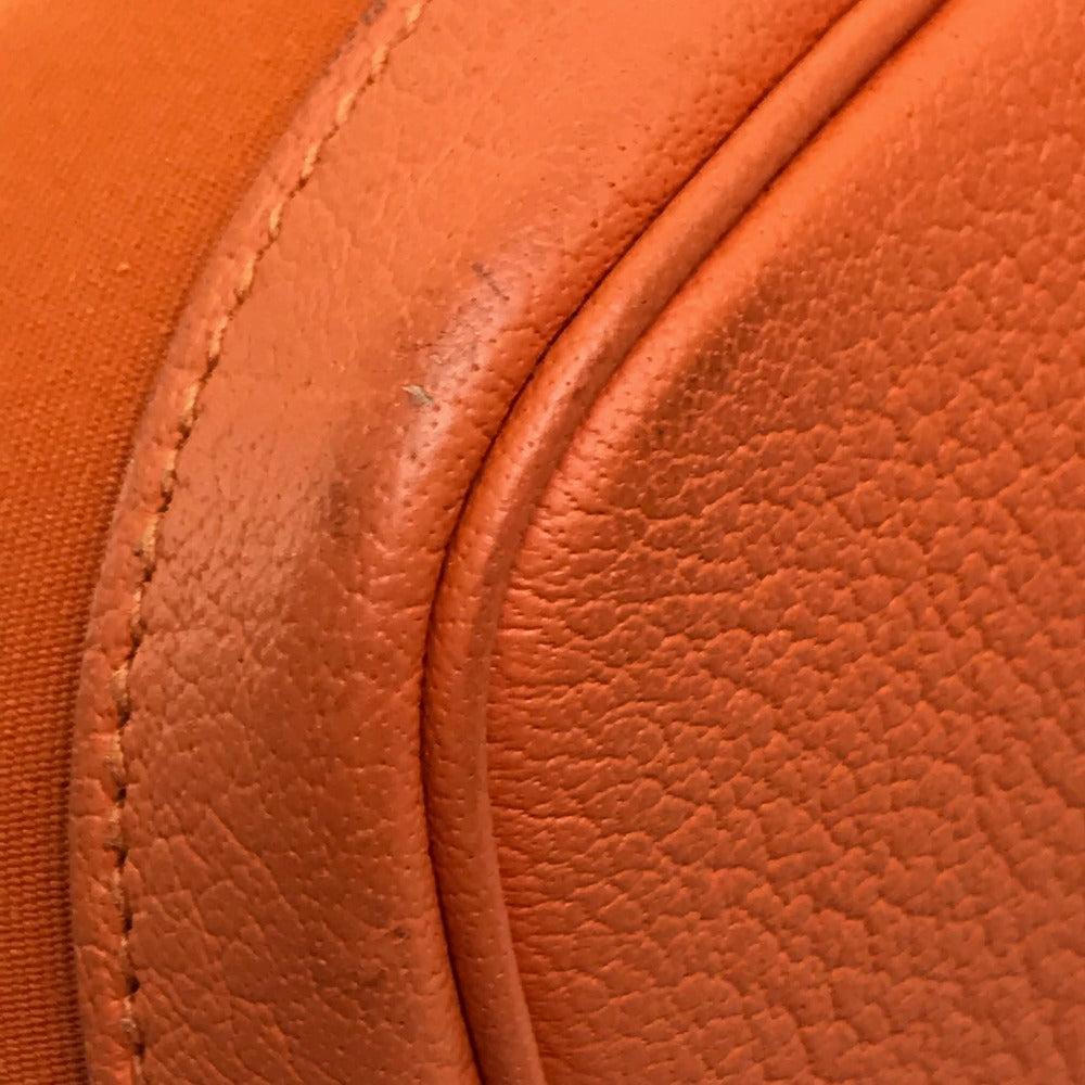 HERMES Tote Bag Towar Office / Leather Orange Garden party PM
