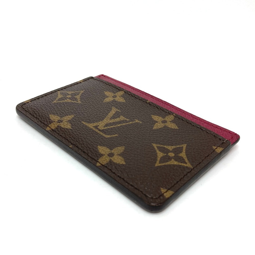 LOUIS VUITTON Card Case M60703 Monogram canvas Brown Monogram Porte Cartes Simple Women