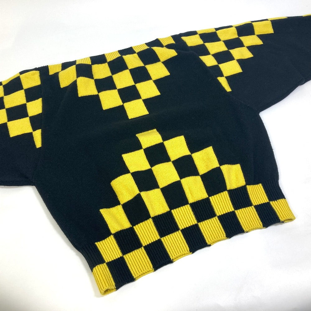 LOUIS VUITTON sweater Wool, Cashmere By color apparel checkerboard knit Women L