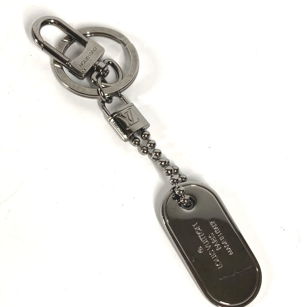 LOUIS VUITTON key ring M63618 Monogram Eclipse Canvas, Metal Silverx black Monogram Eclipse Porto Cretab Monogram ID mens