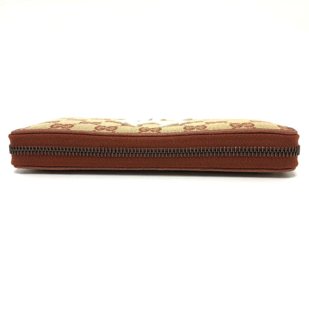 GUCCI Long Wallet Purse 547791 GG canvas / leather beige GG New York Yankees collaboration NY Women