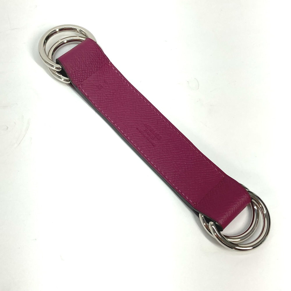 HERMES Scarf ring Epsom purple Romance Scarf Belt Accessories Women