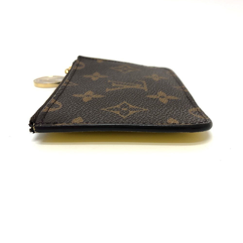 LOUIS VUITTON Coin case M81882 Monogram canvas Brown x yellow Monogram Porto Cult Romy mens