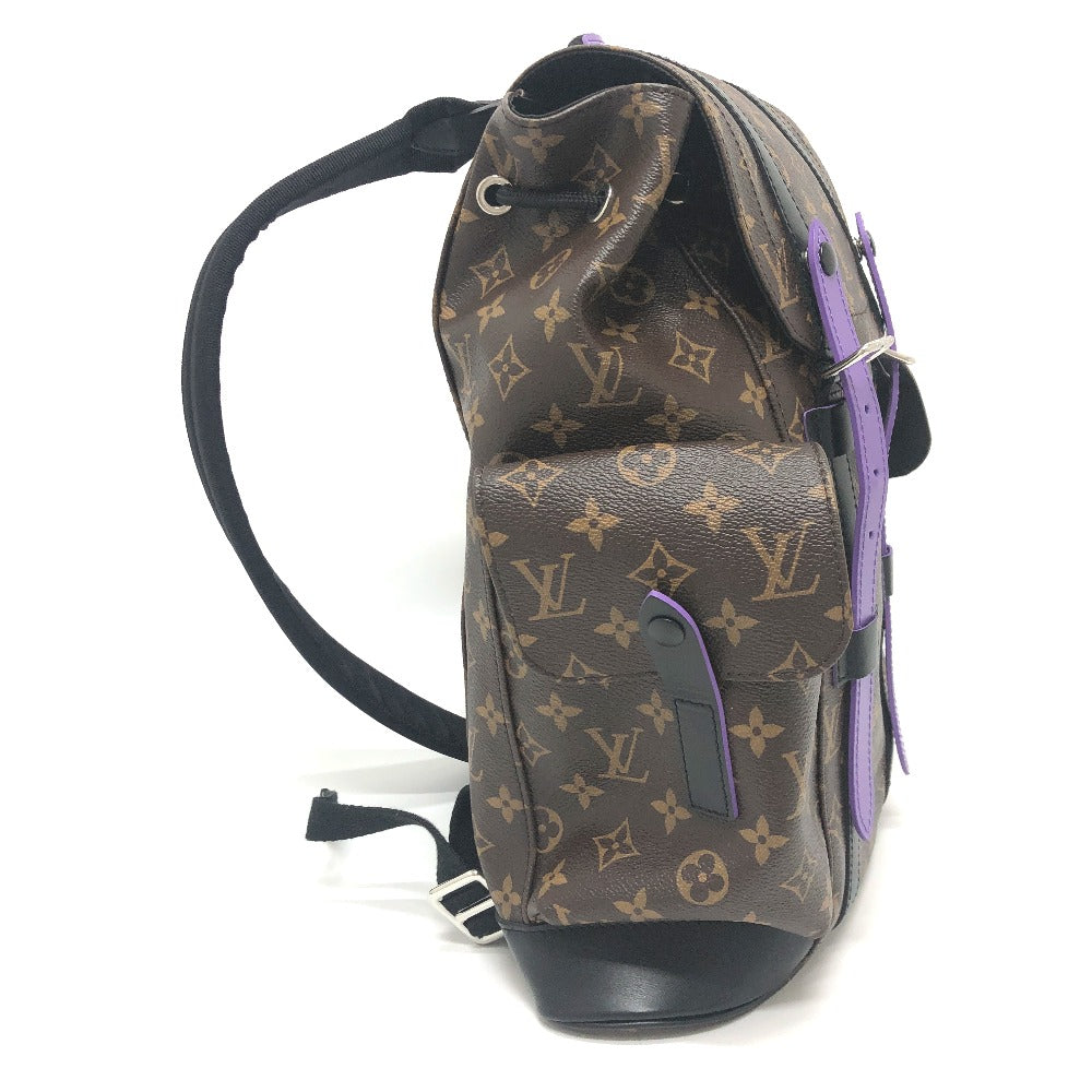 LOUIS VUITTON Backpack M46247 Monogram canvas purple Monogram macacer Christopher PM