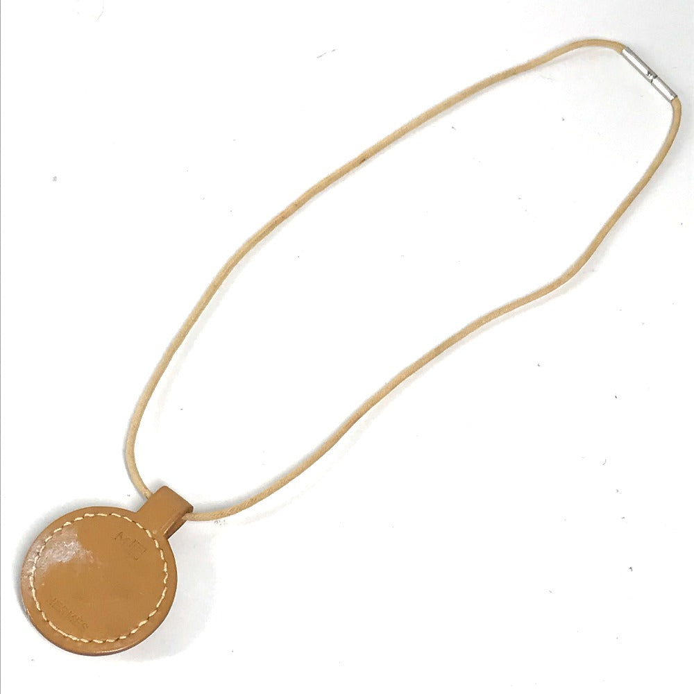 HERMES Necklace leather beige Touareg unisex(Unisex)