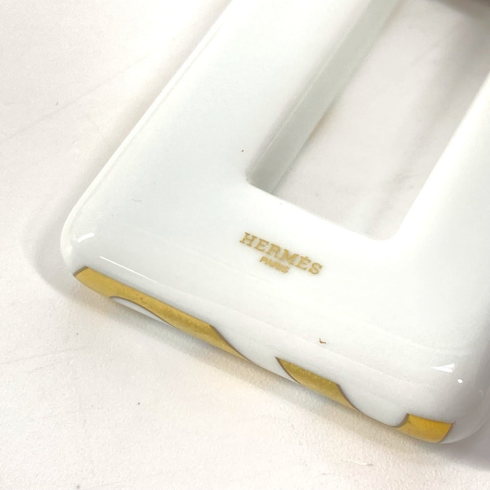 HERMES Necklace Porcelain white Women