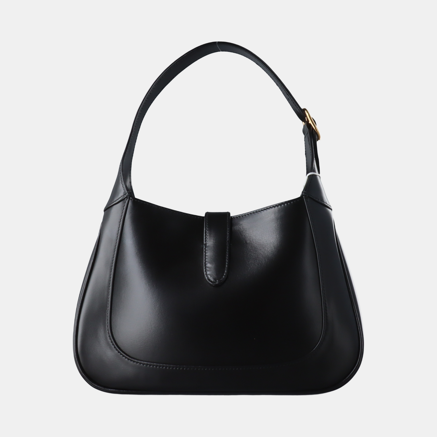 Gucci Jackie 1961 Black Leather Bag Small Piston Lock