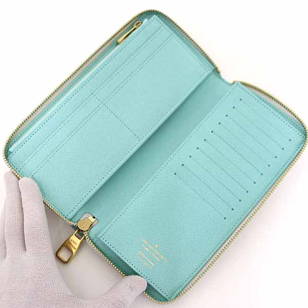 LOUIS VUITTON Long Wallet Purse N40675 Damier canvas white Zippy wallet Vertical Women