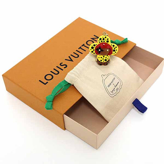LOUIS VUITTON key ring M01146 Wood yellow LVxYK Porto Cle Vivienne Infinity Dot Bag Charm