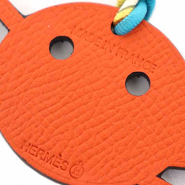 HERMES charm Togo Navy Petit H Spider