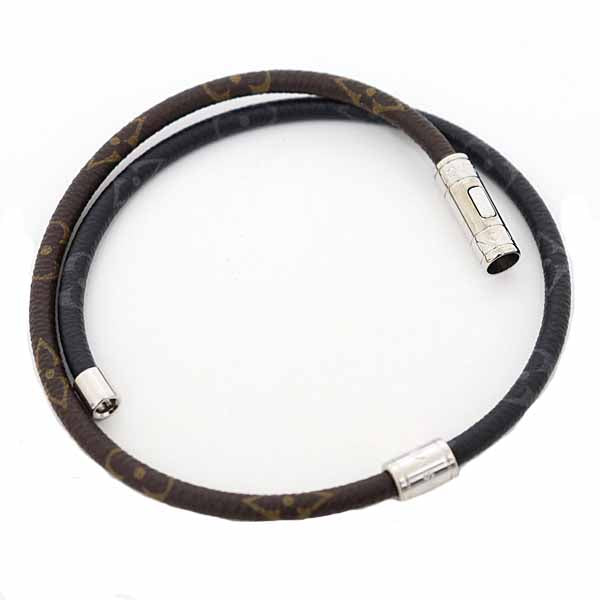 LOUIS VUITTON bracelet Monogram Eclipse Brown Brasserie Keep It