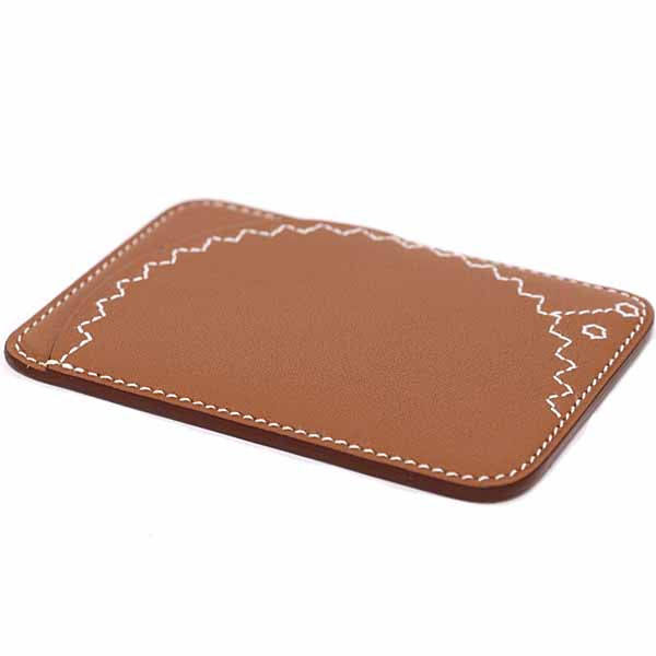 HERMES Card Case leather Brown type MagSafe Eman Ellison