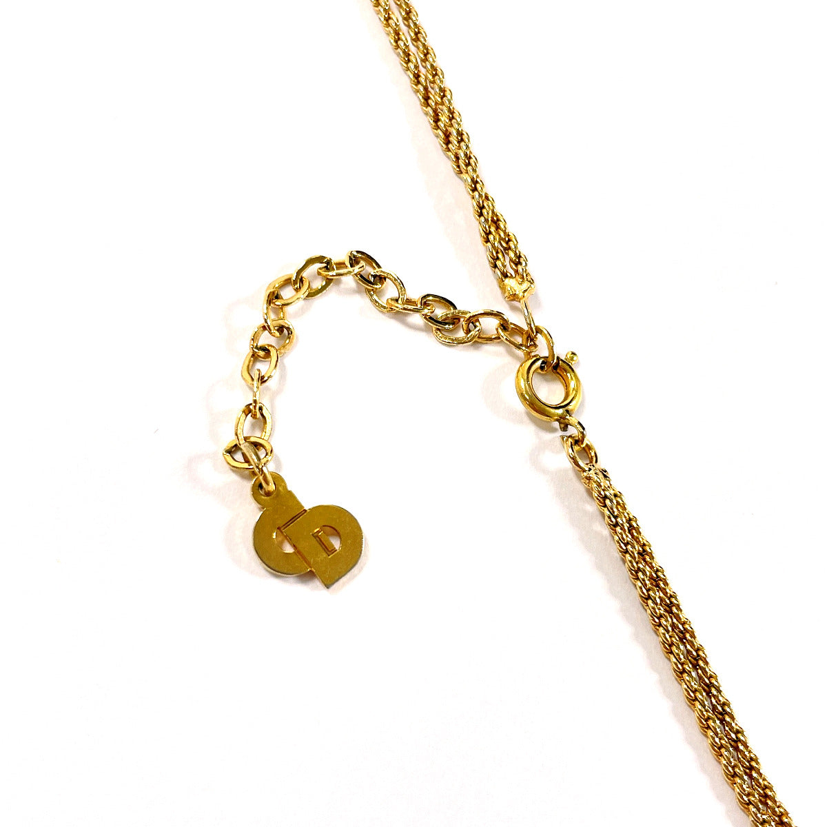 Christian Dior Necklace metal gold vintage
