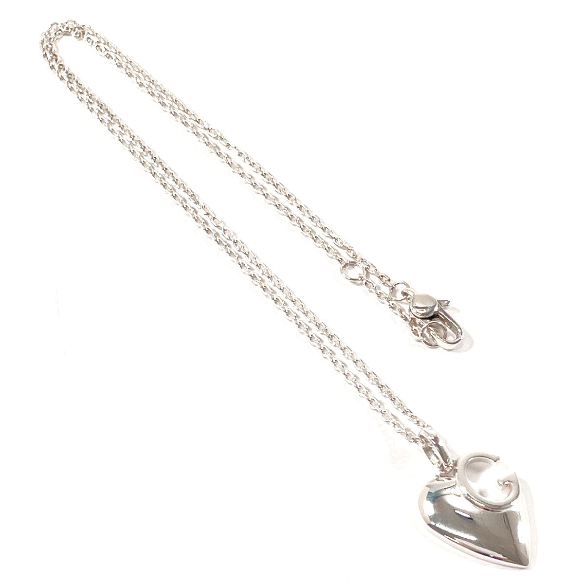 GUCCI Necklace 233963 J8400 8106 Silver925 Silver G logo heart
