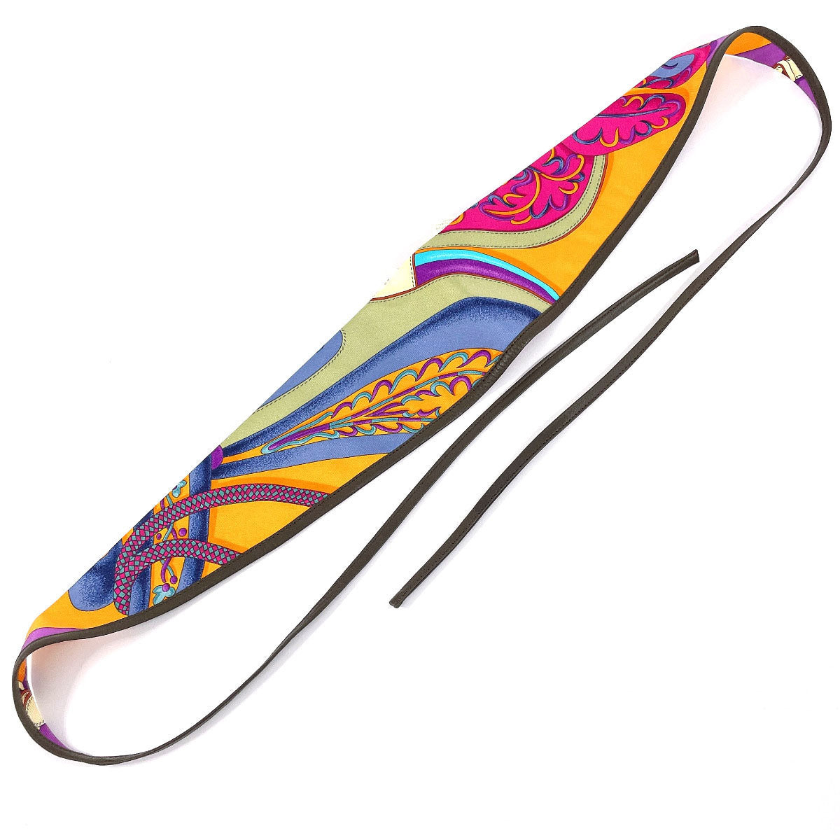 HERMES Other accessories 1059258 Silk, 100% silk multicolor ANDEAU H ET F SOIE AGNEAU hair band