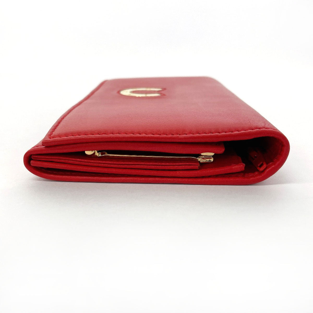 GUCCI Long Wallet Purse 035ã»6416ã»1720ã»0 leather Red Horseshoe